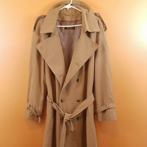 Brookers brothers 45R long trench coat vtg